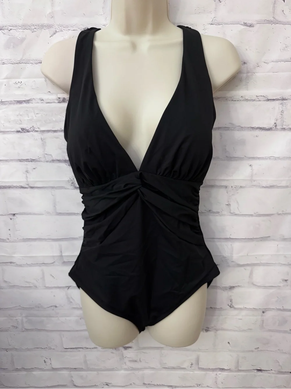 SHAPELLX size Large Black One Piece Slimming Swimsuit New W Tag - Picture 1 of 9